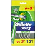 Gillette Blue 3 Sensitive 12 ks recenze