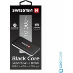 Swissten BLACK CORE SLIM POWER BANK 10000 mAh USB-C INPUT recenze