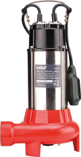 Obrázok EXTOL PREMIUM SP 110 kalové s řezacím nožem 1100W, 16200l/hod hodnotenie