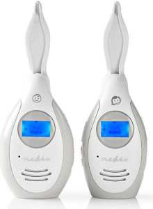 NEDIS BAMO112AUWT audio chůvička 2.4 GHz funkce mluvení LCD displej recenze