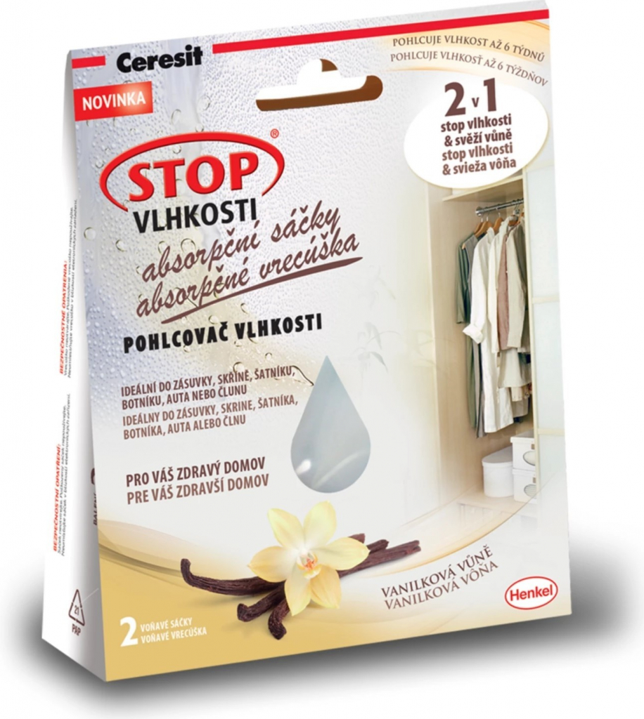 Ceresit Stop vlhkosti Absorpční sáčky 2 x 50 g vanilka recenze