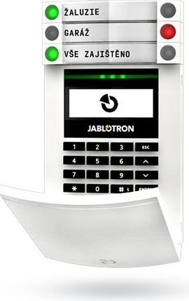 Jablotron JA-154E bezdrátový přístupový modul s RFID čtečkou,klávesnicí a LCD recenze