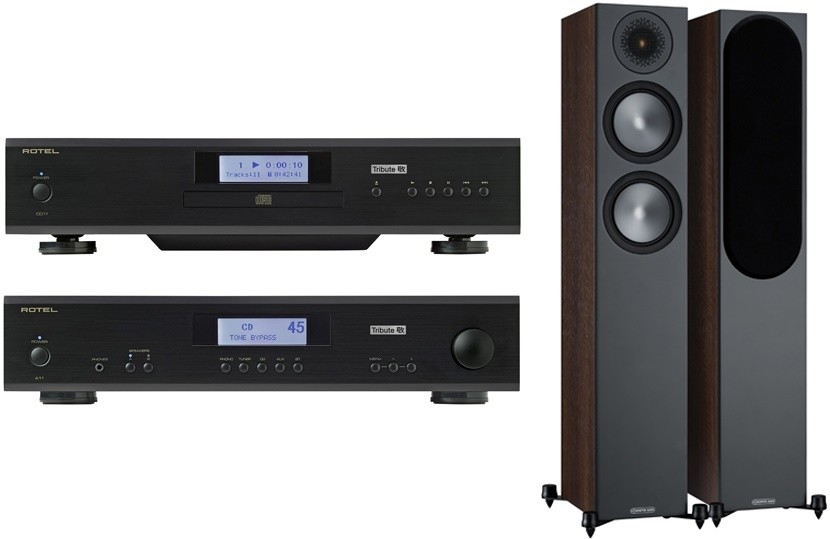 Rotel A11 + CD11 Tribute + Monitor Audio Bronze 200 + Audioquest FLX-SLIP 14/4 - recenze testy