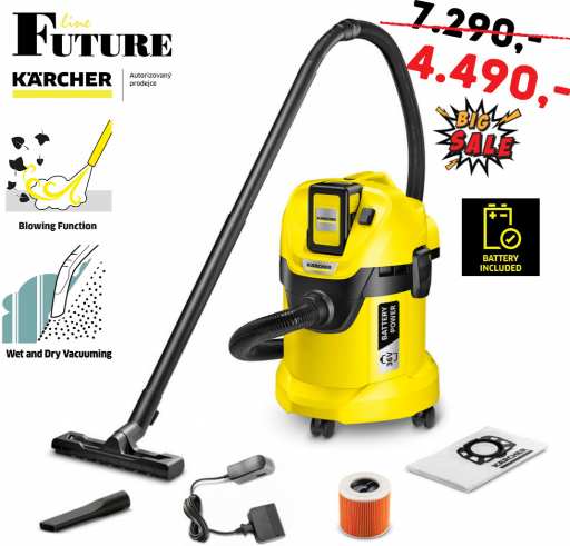 Kärcher WD 3 Battery 1.629-911.0 recenze