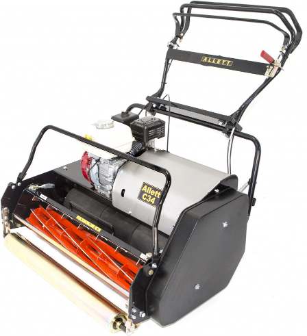 Allett C-RANGE 34′ Evolution, 86,5 cm záběr, 8 nožové vřeteno, bateriová profi sekačka včetně 4k recenze