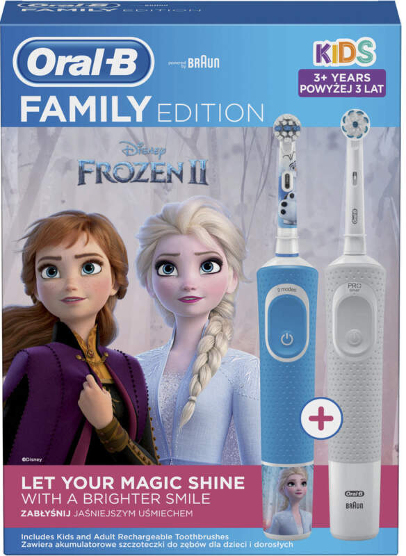 Oral-B Vitality D100 + D100 Kids Frozen II recenze