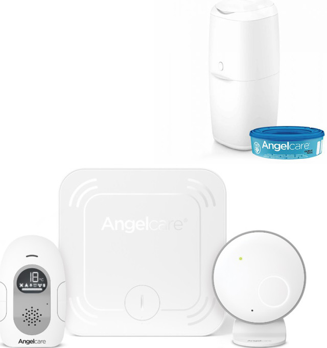Angelcare AC127 monitor pohybu dechu a el. chůvička + koš na pleny Classic + 1 kazeta recenze