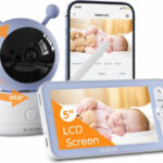Boifun 5″ dětská chůvička s kamerou PTZ 1080P, sledování teploty a vlhkosti, mobilní aplikace recenze