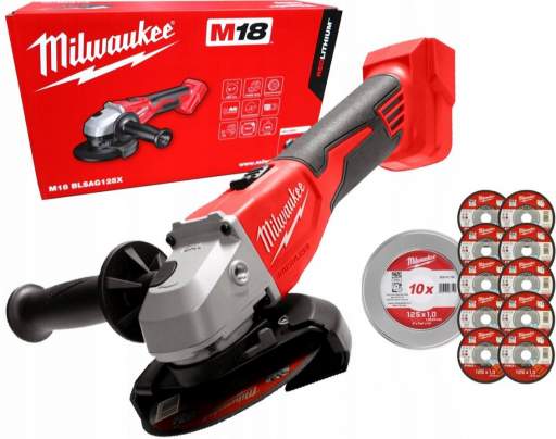 MILWAUKEE M18 BLSAG 125X-0 recenze