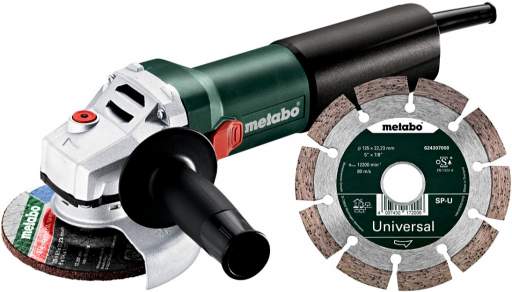 Metabo WQ 1100-125 SET 610035920 recenze