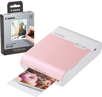 Canon Selphy Square QX10 růžová + papíry 20ks recenze