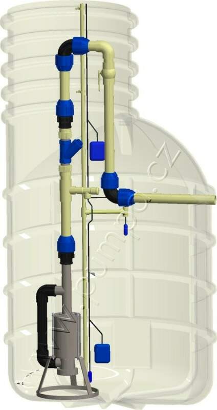 Obrázok PUMPA Master set pro tlakovou kanalizaci DN40 včetně čerpadla Pumpa INOX Morava 5-16-T 1,1kW 400V kabel 15m hodnotenie