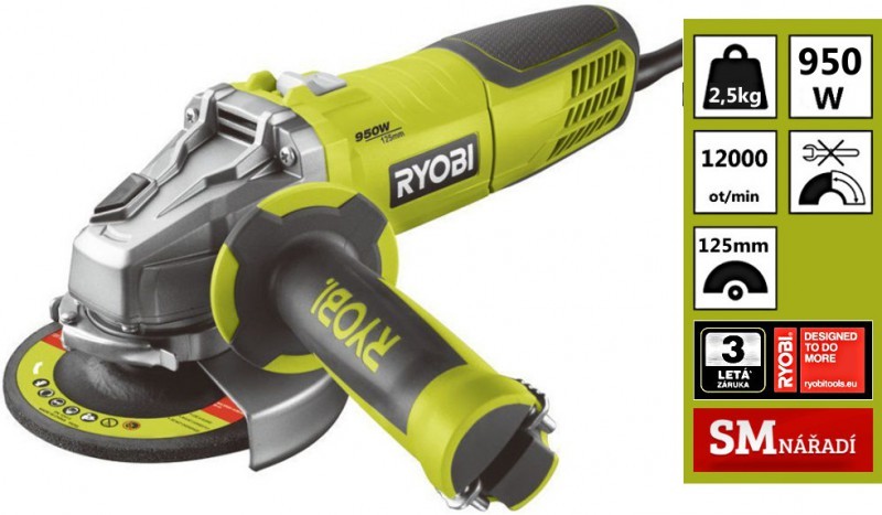 Ryobi RAG950-125S recenze