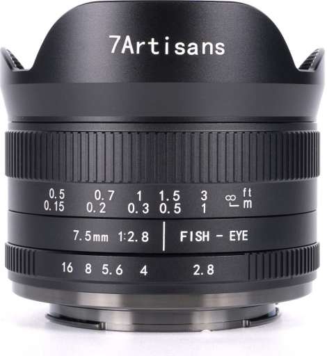 7Artisans 7,5mm f/2.8 MK II Fish-eye Canon R recenze