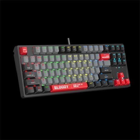 A4Tech Bloody S87 TKL Red Switch Black/Red recenze