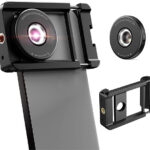 Apexel 100X Mobile phone holder Microscope Lens with LED Light & CPL filter recenze