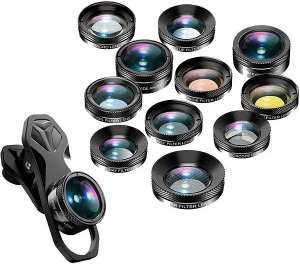 Apexel 11in1 sada čoček pro mobilní telefon recenze