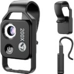 Apexel 200X Mobile phone microscope lens with LED Light & CPL Filter recenze