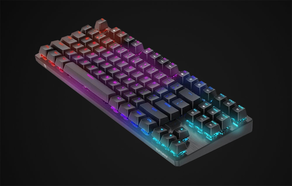 BlitzWolf BW-KB2 Blue switch (RGB) recenze