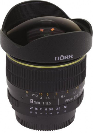 DÖRR 8mm f/3.5 MC Fish-eye CS Canon EF recenze