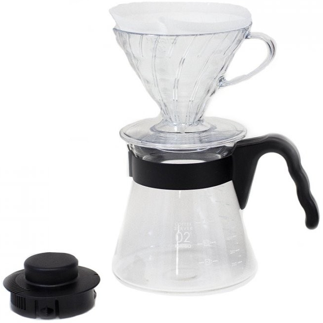 Hario V60-02 Pour Over Kit Plastic Clear recenze