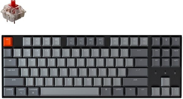 Keychron K8 TKL Gateron Hot-Swappable Red Switch Mechanical K8-H1 recenze