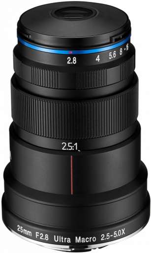 Laowa 25mm f/2.8 2.5-5X Ultra Macro Canon RF recenze