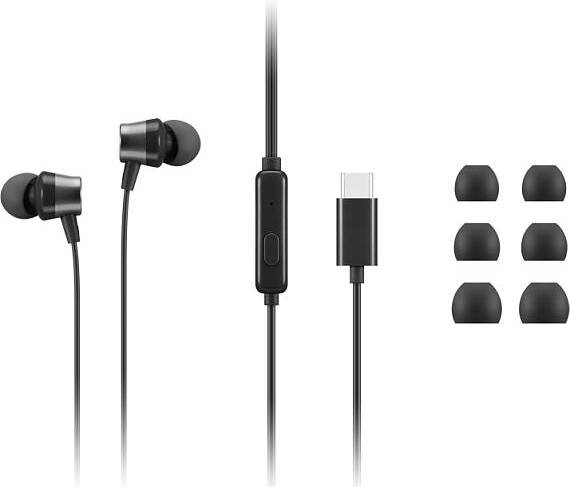 Lenovo USB-C Wired In-Ear Headphones with inline control recenze