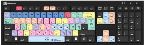 Logic Keyboard Adobe Premiere Pro CC PC Nero Line UK recenze