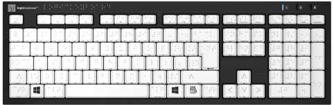 Logic Keyboard Braille – PC Nero Slim Line Keyboard – UK English recenze
