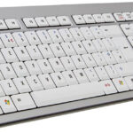 Logic Keyboard Logickeyboard Silver w/dual USB hub UK recenze