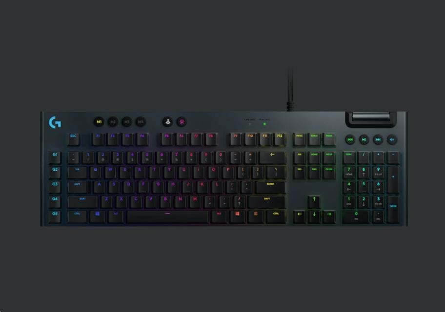 Logitech G815 LIGHTSYNC RGB Mechanical Gaming Keyboard 920-008990 recenze
