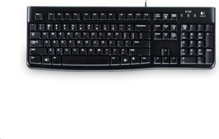 Logitech Keyboard K120 920-002640 recenze