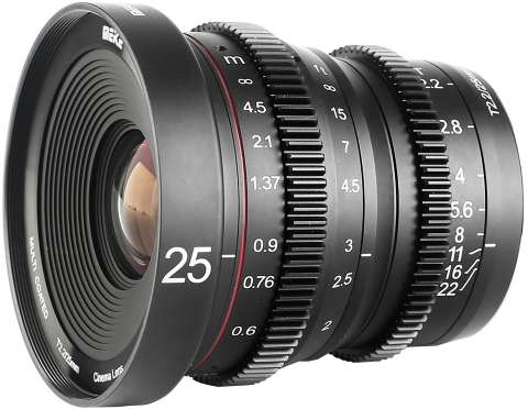 Meike 25mm T2.2 APS-C Cine Sony E-mount recenze