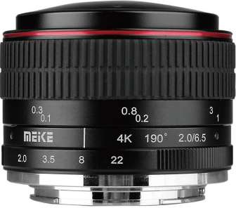 Meike 6,5mm f/2 MC Fisheye circular Canon EF-M recenze