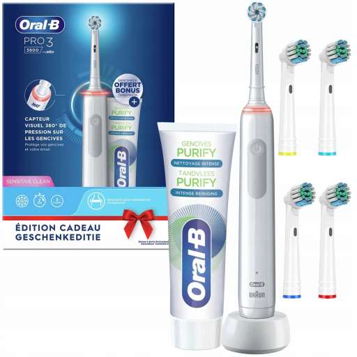 Oral-B Pro 3 3800 Gift Edition White recenze