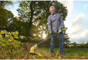 Fotografie RYOBI RY36LT33A 36V Akumulátorová strunová sekačka, šířka střihu 28/33cm (1×2.0Ah) 5133004545 recenzía