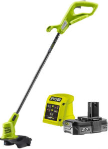 Fotografie Ryobi RLT1825M-20Saku 18V vyžínač + 2,0 Ah baterie + nabíječka + sada 10ks kotoučů a nožů ONE+  recenzía