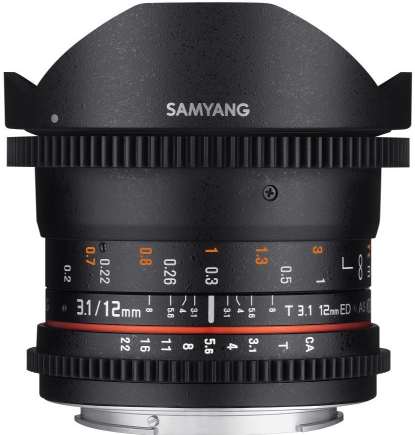 Samyang 12mm T3.1 VDSLR ED AS NCS Fish-eye Canon recenze