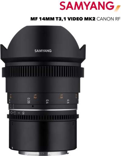 Samyang 14mm T3.1 VDSLR MK2 Canon RF recenze