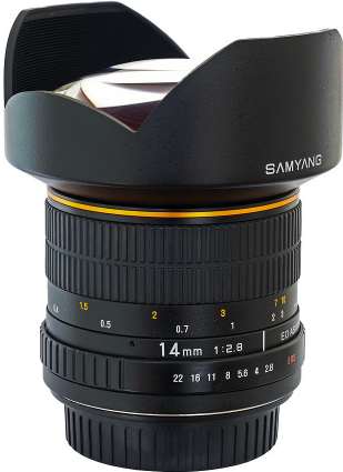 Samyang 14mm f/2.8 ED MC Canon aspherical IF recenze
