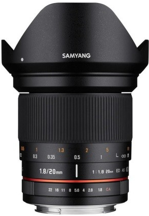 Samyang 20mm f/1.8 ED AS UMC Pentax K recenze