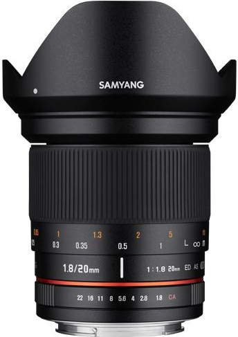 Samyang 20mm f/1.8 ED AS UMC Sony E-mount recenze