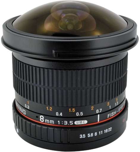 Samyang 8mm f/3.5 UMC Fish-eye CS II MFT recenze