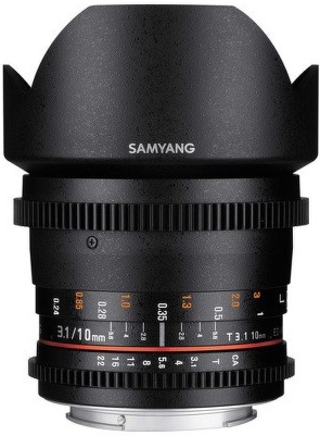 Samyang CINE 10mm T3,1 VDSLR ED AS NCS CS II Canon recenze