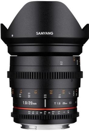 Samyang CINE 20mm T1,9 VDSLR II ED AS UMC MFT recenze