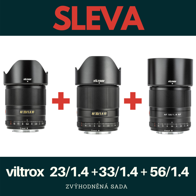 Viltrox 56mm f/1.4+ 33mm f/1.4 + 23mm f/1.4 Fujifilm X recenze