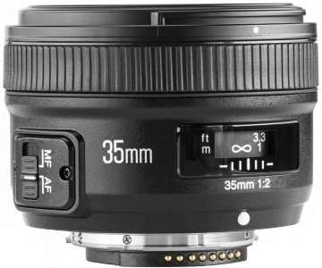 Yongnuo 35 mm f/2 Nikon F recenze