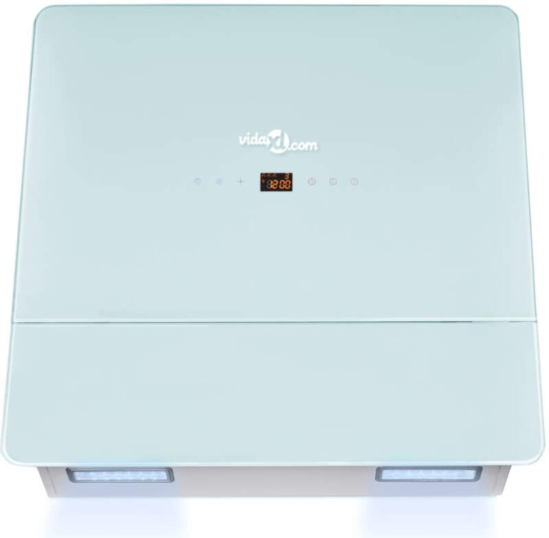 vidaXL Digestoř z bílého tvrzeného skla s displejem 600 mm recenze