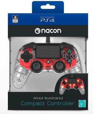 Nacon Wired Compact Controller PS4 PS4OFCPADCLRED recenze